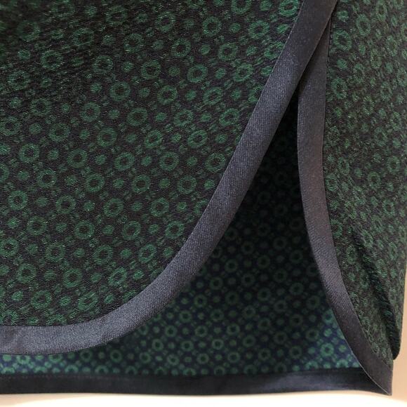 Tory Burch Green & Blue Printed Mini Skirt Womens 6 Classic Pencil Straight - Picture 6 of 8